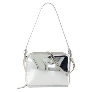 Cloud Chained Mirror Purse - Courreges - Leather - Silver